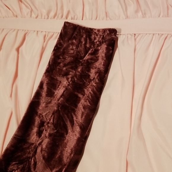 Purple crushed velvet top, long sleeves, Sz XL - Picture 4 of 8